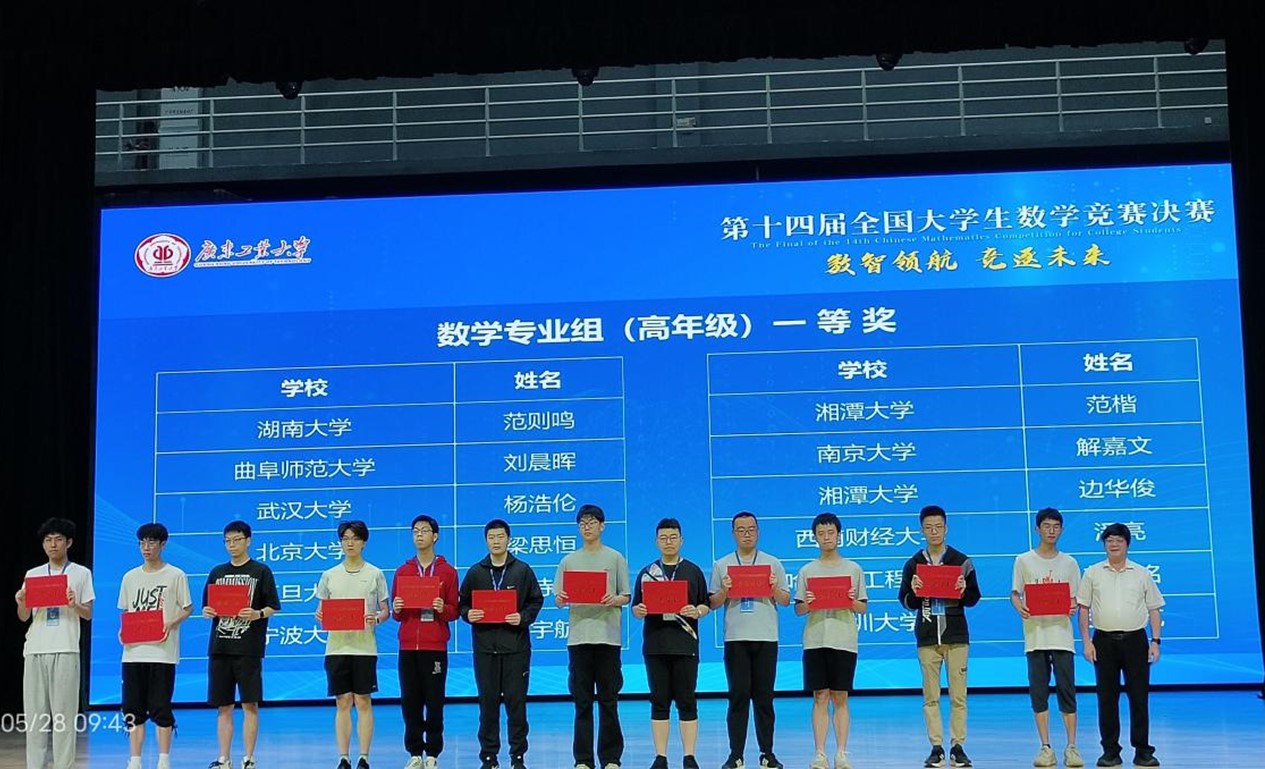 近千人角逐,湖南省学子荣获佳绩